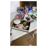 Office supplies, wind chime, batteries, extension