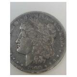 1900 Morgan silver dollar