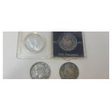 4   Kennedy half dollars all 1964