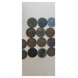 14 wheat pennies