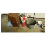 Yeah galvanize a bucket fire extinguisher that
