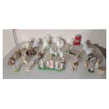 Rabbit figurine collection