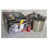 Stainless steel stock pot