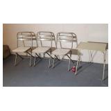 Durham folding chairs & TV tray.