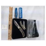 3 KNIVES, OZARK TRAILER & PURINA HI-PRO