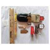 8 OIL FIELD ITEMS FROM ILLINOIS, FLORA, CLAY