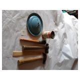 HAMMERS, OLD GRANITEWARE LID, CLABBER