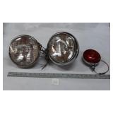 TRACTOR? HEADLIGHTS, TAIL LIGHT, WORK