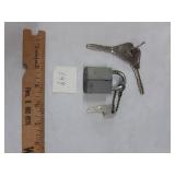 OLD VINTAGE YALE LOCK, AND KEYS