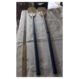 2) PLASTIC BOAT OARS