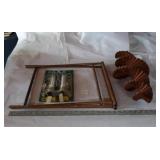 WOOD WIND TWIRLER, WINDOW LIGHTS, STOOL