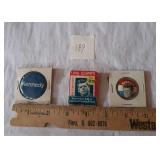 JFK PINS, BOOK OF MATCHES FULL