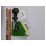 JOHN DEERE TOY TRACTOR & KEY CHAIN