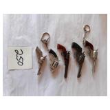 STEEL GUNS, KEY CHAINS, CAP GUNS