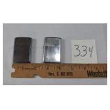 2) ZIPPOS 1978 NEW ON INSIDE BY ZIPPO