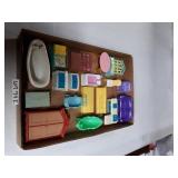 FLAT OF DOLL FURNITURE
