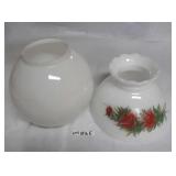 ROUND WHITE GLOBE, 1 LIGHT SHADE