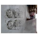 4 SMALL GROG GLASSES