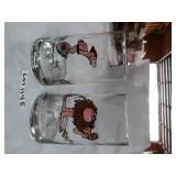 2 MISC GROG GLASSES