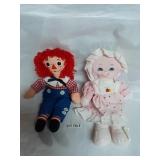 PINK GIRL DOLL, RAGGEDY ANDY