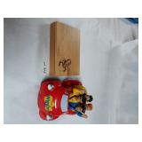 WIGGLES IN CAR, WOOD BOX