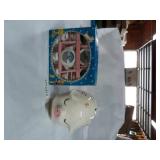 PIGGY BANK & CHINA TEA SET