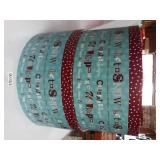 2 ROUND DECOR BOXES HOLIDAY