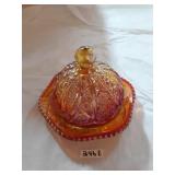 CARNIVAL CANDY DISH W/LID