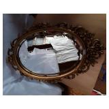 OVAL PICTURE W/ORNATE FRAME