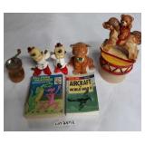 BOOKS, MUSICAL ROCKING HORSE, ASIAN ITEMS