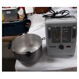 MILKHOUSE HEATER, ALUMINUM PAN W/BAIL