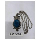 TURQUOISE? OWL NECKLACE