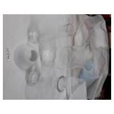 4 GLASS GLOBES FOR LANTERNS