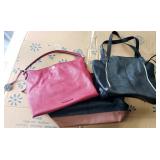 3 purses
Liz Claiborne - red
Relic - black &
