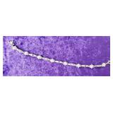 7in. Sterling Silver Mom Bracelet 9.18 Grams