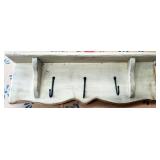 Wooden Shelf 
Eggshell in color made to look