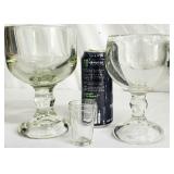 2 larger goblets & 1 shot glass
No cracks/chips