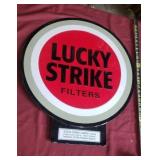 Lucky Strike Cigarette Advertising Metal Sign