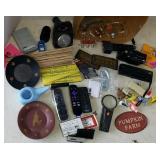 Variety of items
13 yellow & wooden rulers,