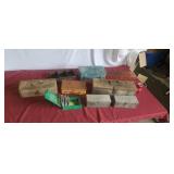 Old tractor tool Box fishing Box drilling bit