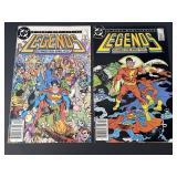 DC Legends Comic Books Dec86 No.2, Mar87 No.5