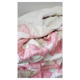 Handmade quilt 
Pink & White