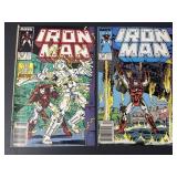 Marvel Iron Man Vol.1 No.221 & No.222 Comic Books