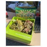 Christmas lot- wreath, train set, candy cane