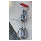 Coca Cola 2 liter crate, old red handled egg