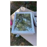 Medicine cabinet with mirror, sandpaper and