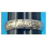 Sz.8 Sterling Silver Ring 3.08 Grams