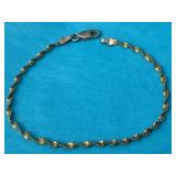 7in. Sterling Silver Bracelet 1.91 Grams