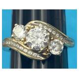 Sz.6.5 Sterling Silver Ring 4.08 Grams