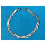 7in. Sterling Silver Bracelet 2.57 Grams